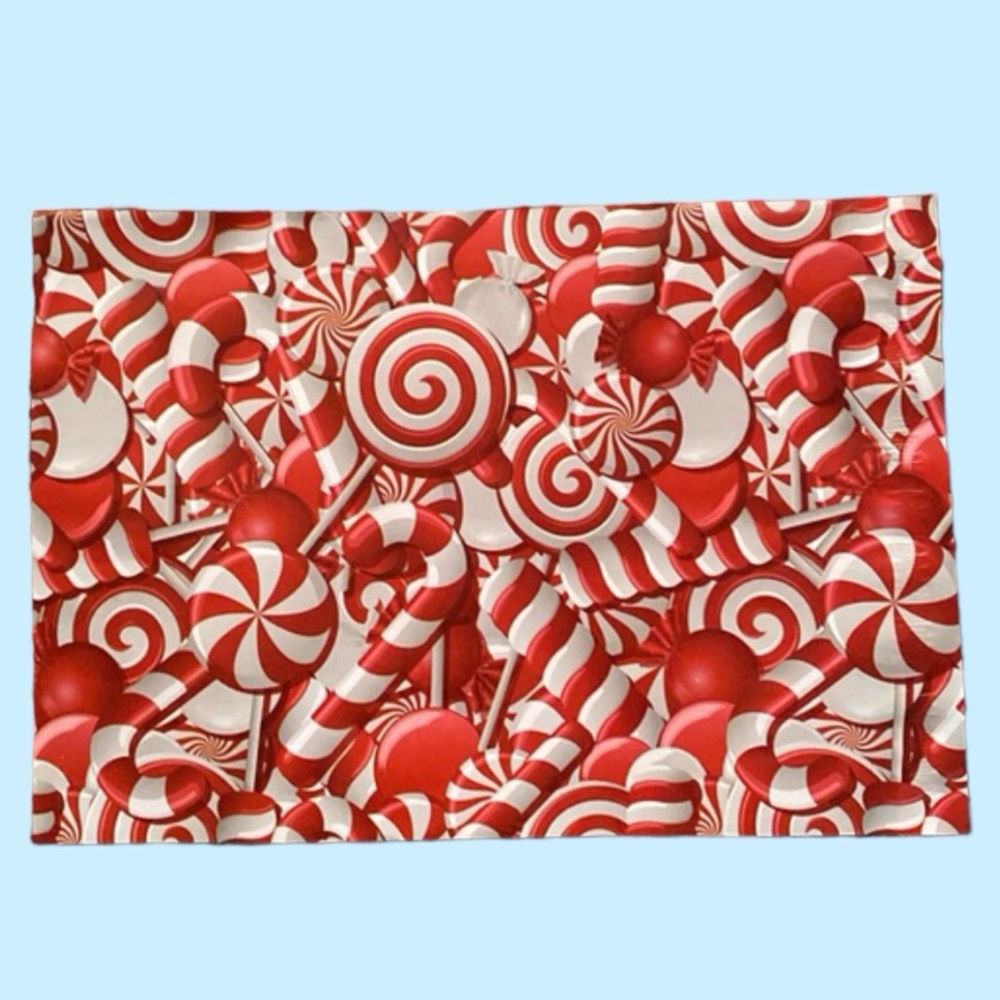 Candy Cane Lollipop Designer Poly Mailers Envelopes Printed Bags 10x13 (25 Pack - Picture 1 of 11